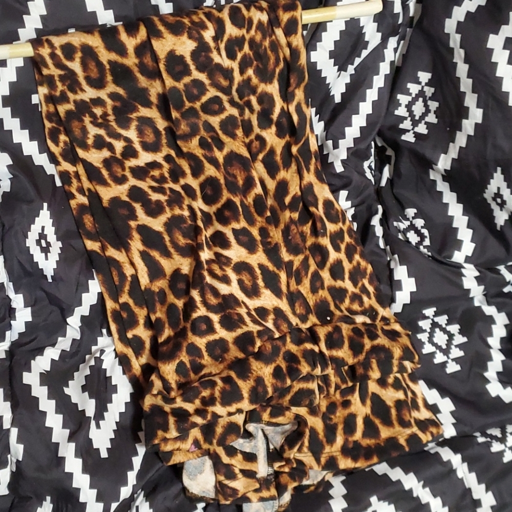 Cheetah print maxi skirt